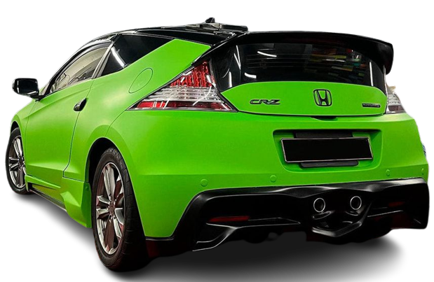 green apple vinyl car